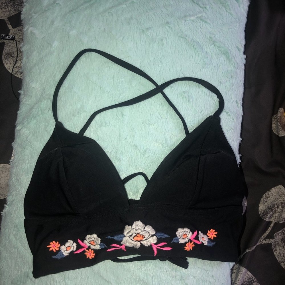 Black Hollister Bathing Suit Top